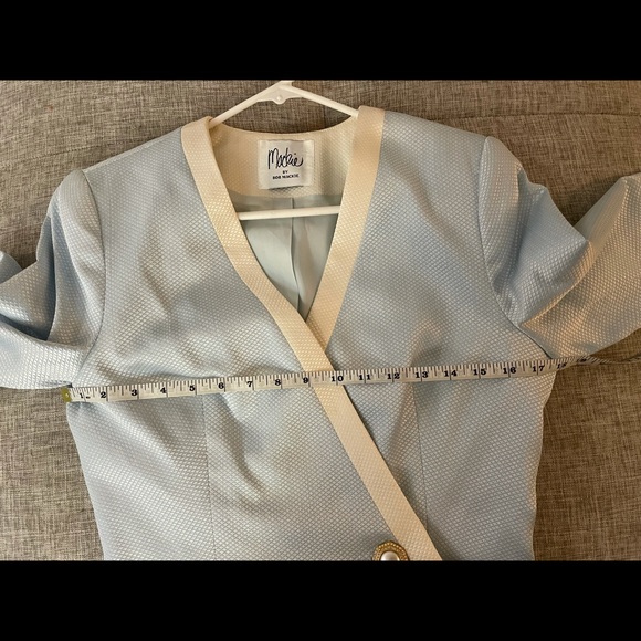 Bob Mackie couture stunning satin baby blue set - Picture 16 of 16